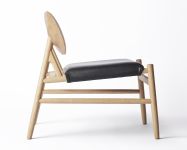 Designer Lounge Sessel in Eiche geölt schwarz - FERDINAND von Brdr. Krüger