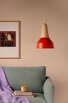 Ob im Wohnzimmer, Essraum oder Schlafbereich - die Designer Pendelleuchte EIKON BASIC von Schneid macht überall in der Wohnung eine gute Figur Designer Leuchte Lampenschirm Mohnrot - EIKON BASIC von Schneid