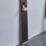 Magnetwand schwarz mit Holz KARTENWAND von Raumgestalt 