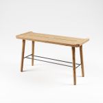 Sitzbank Zweisitzer aus Holz in Eiche geölt - SCALA BENCH SMALL von by Wirth