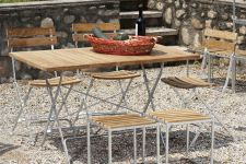 Balkon Klapptisch aus Holz und Metall - LUCCA von Jan Kurtz