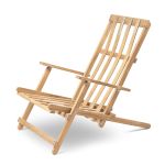 Seitenansicht des BM5568 DECK CHAIR von Carl Hansen & Søn aus FSC-zertifiziertem Teakholz Carl Hansen & Søn BM5568 - Deck Chair aus Teak