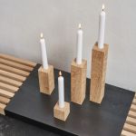 KERZENQUARTETT von Raumgestalt - Kerzenstaender Set aus Eiche