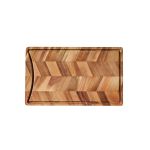 Das kleine Schneidebrett ARC CARVINGBOARD aus Akazie von Andersen Furniture imisst 40 x 24 cm ARC CARVINGBOARD von Andersen Furniture - Schneidebrett aus Akazie (40 x 24 cm)