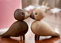 Vogelpaar aus Holz im dänischen Design - die unzertrennlichen LOVEBIRDS von Kay Bojesen