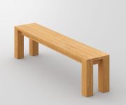 Bank aus Holz in Eiche geölt CUBUS von vitamin design