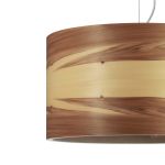 dreizehngrad - FUNK 40/22P Pendelleuchte aus Holzfurnier in Satin Nussbaum