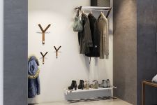 moderner Holz Garderobenhaken Mini Y Hook von Hoigaard