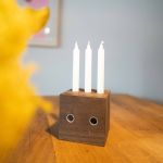 Raumgestalt LICHTWÜRFEL - Holz Kerzenständer