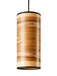Moderne Pendelleuchte NUX von LeuchtNatur aus Holzfurnier in Satin Nussbaum Esstisch Pendelleuchte in Satin Nussbaum NUX von LeuchtNatur