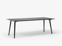 Seitenansicht Esstisch 200 x 90 cm in Eiche schwarz IN BETWEEN SK5 von &tradition