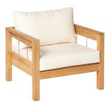 Loungesessel MAXIMA aus Teak mit Armlehne von Traditional Teak Loungesessel aus Teak mit Armlehne von Traditional Teak - MAXIMA