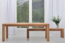 massiver Holztisch Kuechentisch CUBUS von vitamin design