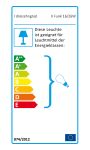 Energie-Effizienz-Label für die Wandleuchte FUNK 16/26W von dreizehngrad