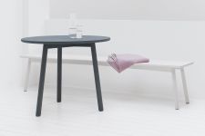 Massiver Tisch rund für Küche und Café - PROFILE TABLE ROUND von STATTMANN Neue Möbel