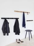 Wandgarerobe TRACK in den Größen Small, Medium und Large in verschiedenen Holzarten Design Wandgarderobe TRACK S M L in verschiedenen Holzarten