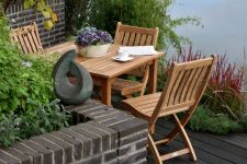 Teakholz Gartentisch quadratisch 90 x 90 cm - THEODORA TABLE von Traditional Teak