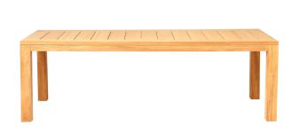 Großzügiger Garten Esstisch GRACE aus witterungsbeständigem Teakholz von Traditional Teak (240 x 100 cm) Terrassenmöbel-Set aus Holz mit Garten Esstisch GRACE von Traditional Teak