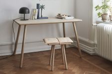 Schmaler Design Schreibtisch GEORG DESK aus Eiche wahlweise mit Schublade von Skagerak schmaler Design Schreibtisch aus Eiche mit Schublade - GEORG DESK von Skagerak