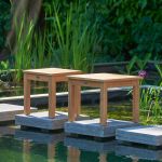 Quadratische Beistelltische SISI aus nachhaltigem Teakholz als stilvolle Ergänzung für Garten und Terrasse von Terrasse SISI SIDE TABLE von Traditional Teak - quadratische Beistelltische aus Teak für den Garten