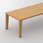 Esszimmertisch ausziehbar in Eiche, geölt - VARIUS mit Beinprofil B von vitamin design