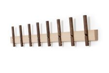 Schlichte Garderobenleiste RECES aus Eiche von Roon & Rahn mit 8 Haken (98 cm) Roon & Rahn - Garderobenleiste aus Eiche mit 98 cm Länge RECES