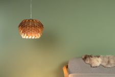 Ausgefallene Designer Pendelleuchte aus Holzlamellen - SCOTS PENDANT LARGE von Tom Raffield