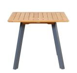 Gartentisch aus Holz quadratisch mit Alu - 90x90 cm - LUNA von Traditional Teak