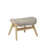 Fußhocker für Lounge Sessel aus Holz in Eiche mit White Sands Bezug - A CONVERSATION PIECE von UMAGE