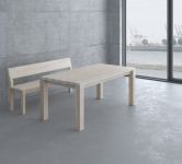 Massivholz Esstisch ausziehbar in Eiche gekalkt CUBUS von vitamin design