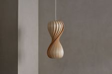 Designer Pendelleuchte aus Holzfurnier 55 cm - TR7 von Tom Rossau