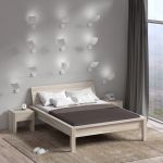 Edel und langlebig - das Bett CARA aus weiss geöltem Eschenholz von vitamin design vitamin design CARA - Bett aus Massivholz in Esche, weiss geölt
