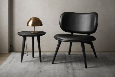 Hohe Beistelltische in schwarzem Holz - Coffee Table ACCENT TABLE von Mater