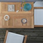 Eckiger Balkontisch CITY aus Teak von Jan Kurtz Möbel CITY von Jan Kurtz Möbel - Balkontisch aus Teak