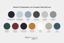 Farbpalette zur Auswahl der Akzentflächen der Wandleuchte CERF VOLANT von Drugeot Manufacture Akzent Farbpalette von Drugeot Manufacture