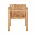 Rückansicht des Gartenstuhls MANTI aus FSC-zertifiziertem Teakholz von Jan Kurtz Rückansicht des Gartensessels MANTI von Jan Kurtz