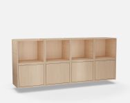 Regalsystem Würfel in Eiche furniert - Das Bricks System D von Woud