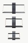 Schwarze Design Wandregale WOOD WALL SHELF in unterschiedlichen Größen (60x25x32; 45x20x32; 30x18x24) Von Andersen Furniture WOOD WALL SHELF - Schwarzes Design Wandregal aus Holz