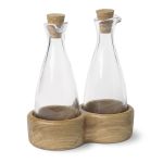 MENAGERI von Kay Bojesen - Öl Flasche und Essigflasche mit Holz