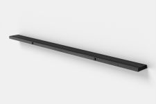 Bilderleiste GALLERY SHELF in Eiche schwarz gebeizt von Moebe (115 x 8 cm) Bilderleiste aus Holz in Eiche schwarz gebeizt lang - GALLERY SHELF von Moebe