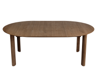 Runder Esstisch aus Eichenholz in dunkel ausziehbar - Der Comfort Circle Dining Table von Umage
