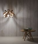 Der Schattenwurf der Designer Leuchte SKIPPER ist beeindruckend und schafft zugleich ein gemütliches Ambiente Designer Leuchte SKIPPER von Tom Raffield erzeugt einen Schattenwurf