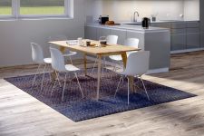 eleganter Esstisch aus Holz massiv Design mit schrägen Beinen CITIUS von vitamin design