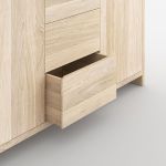 grifflose Kommode in Eiche gekalkt MENA von vitamin design 