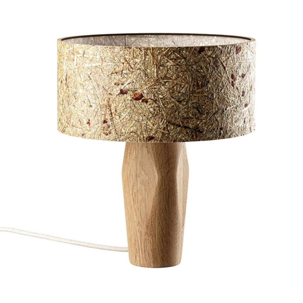 LeuchtNatur - Pura - Tischleuchte mit Holzfuß & Schirm in 7 Varianten