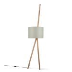 Wandleuchte LUCA LEAN in der Variante Eiche natur mit Lampenschirm aus Filz in der Farbe naturweiß Designer Wandleuchte in Eiche natur mit Lampenschirm aus Filz in naturweiß - LUCA LEAN von maigrau