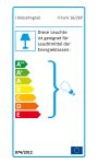 Energie-Effizienz-Label für die Pendelleuchte FUNK 16/26P von dreizehngrad