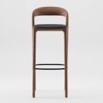 Barhocker mit Rückenlehne aus Holz - NEVA LIGHT 79 BAR CHAIR von Artisan