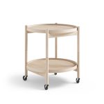 Runder Servierwagen TRAY TABLE 50 von Brdr. Krüger in Buche natur Servierwagen rund aus Holz in Buche natur - TRAY TABLE 50 von Brdr. Krüger