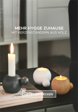Design Kerzenständer aus Holz 